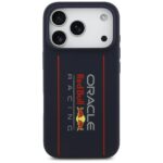 Red Bull Silicone Oversize Vertical Logo MagSafe Case for iPhone 17 Pro Navy Blue - imagine 3