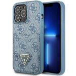 Guess GUHCP13LP4TPB iPhone 13 Pro / 13 6,1" blue hardcase 4G Triangle Logo Cardslot