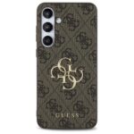Guess GUHCS24FE4GMGBR S24 FE S721 brown hardcase 4G Big Metal Logo - imagine 3
