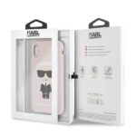 Karl Lagerfeld KLHCPXSLFKPI iPhone X/Xs hardcase light pink Silicone Iconic - imagine 7