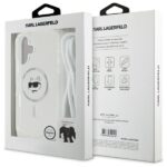 Karl Lagerfeld KLHMP16SHCCHNT iPhone 16 6.1" hardcase transparent IML Choupette Head & Cord Magsafe - imagine 7