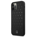 Mercedes MEHCP12LSIPBK iPhone 12 Pro Max 6,7" black hardcase Silicone Stars Pattern - imagine 2