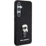 Karl Lagerfeld KLHCS24MGKNPSK S24+ S926 black hardcase Fixed Glitter Ikonik Logo Metal Pin - imagine 4