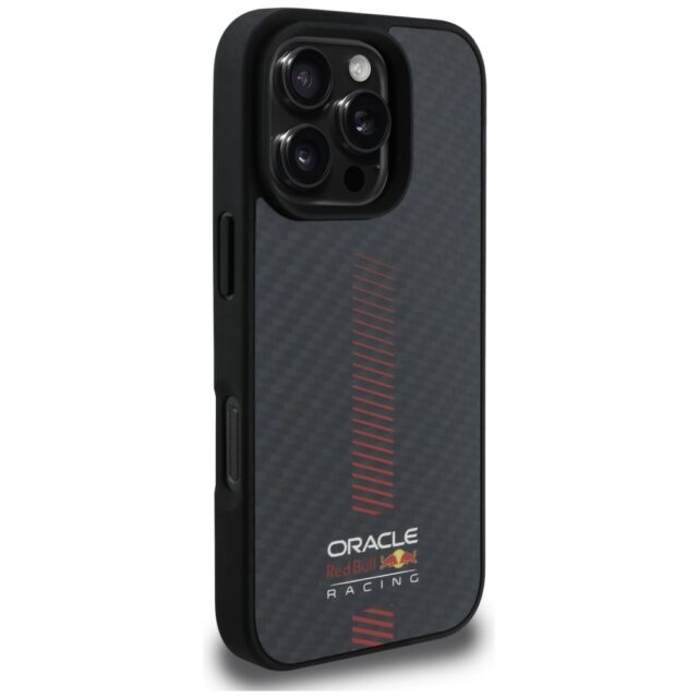 Red Bull RBHMP16X24CFGSMK iPhone 16 Pro Max 6.9" hardcase black Carbon Fiber Power Bar MagSafe - imagine 4