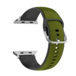 Beline Apple Watch Silicone Leather Strap 38/40/41mm Green-Black/Green-Black Box