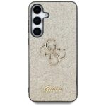 Case Guess Fixed Glitter Big 4G Metal Logo to Samsung Galaxy S25 gold - imagine 3