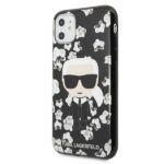 Karl Lagerfeld KLHCN61FLFBBK iPhone 11 6,1" / Xr black Flower Ikonik Karl - imagine 2