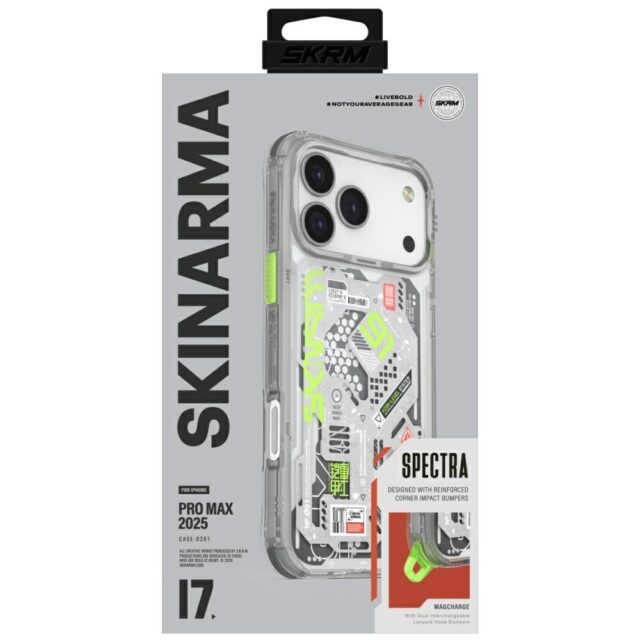 Skinarma Spectra Case for iPhone 17 Pro Max Magnetic Charging Transparent - imagine 5