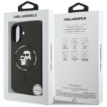 Karl Lagerfeld Silicone Karl&Choupette Ring MagSafe Case for iPhone 17 Black - imagine 8