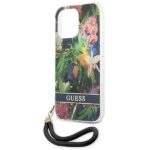 Guess GUHCP13XHFLSB iPhone 13 Pro Max 6,7" blue hardcase Flower Strap - imagine 6