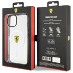 Ferrari FEHMP14SURKT iPhone 14 / 15 / 13 6.1" transparent hardcase Outline Magsafe - imagine 8