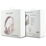 Headphones Guess Bluetooth ENC Metal 4G Logo pink - imagine 5