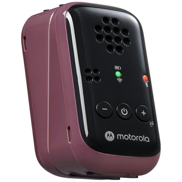 Electronic nanny Motorola PIP12 Travel Audio black-burgundy - imagine 3