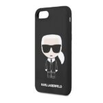 Karl Lagerfeld KLHCI8SLFKBK iPhone 7/8SE 2020 / SE 2022 hardcase black Silicone Iconic - imagine 3