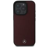Mercedes MEHMP16X23RBARR iPhone16 Pro Max 6.9" czerwony/red hardcase Textured And Plain Leather MagS - imagine 3