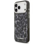 Karl Lagerfeld IML Leopard Pattern MagSafe Case for iPhone 17 Pro Max Black - imagine 2