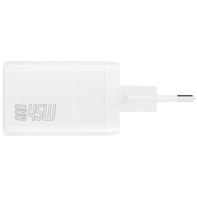 Wall charger 4smarts PDPlug Dual   45W GaN 2xUSB-C white - imagine 2