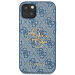 Guess GUHCP13M4GMGBL iPhone 13 / 14 /15 6,1" blue hardcase 4G Big Metal Logo - imagine 3
