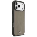 Case Mercedes Leather The Move MagSafe for iPhone 17 Pro Max taupe - imagine 4