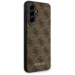 Case Guess 4G Metal Gold Logo for Samsung Galaxy A36 brown - imagine 3