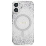 Case Guess HC Resin Bottom Glitter for iPhone 16 MagSafe silver - imagine 3