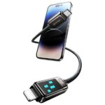 USAMS USB-C to Lightning Cable 30W 1.2m Zinc Alloy Fast Charging Data Cable Meteor Series SJ743USB0 - imagine 3