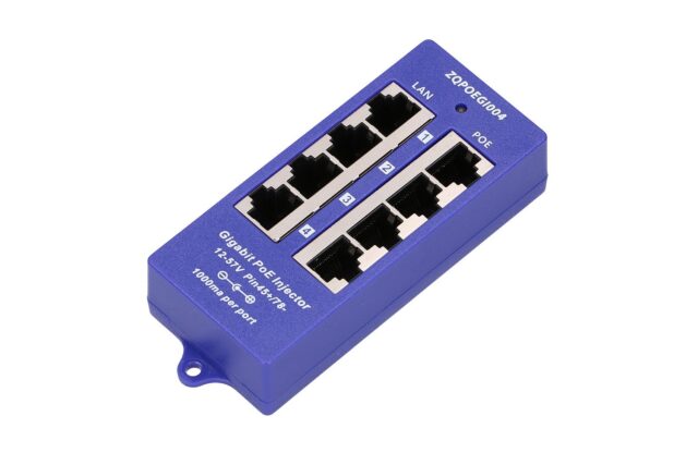 Extralink 4 Port | Gigabit PoE Injector | 4x 1000Mb/s RJ45 - imagine 2
