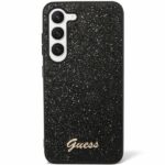 Guess GUHCS24SHGGSHK S24 S921 black hard case Glitter Script - imagine 2
