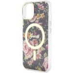Guess GUHMP14MHCFWSK iPhone 14 Plus / 15 Plus 6.7" black hardcase Flower MagSafe - imagine 6