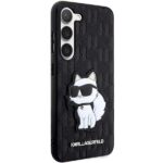 Karl Lagerfeld KLHCS23SSAKLHCPK S23 S911 hardcase black Saffiano Monogram Choupette - imagine 4