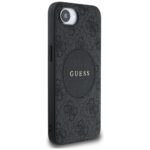 Case Guess 4G Circle Classic Logo MagSafe for iPhone 16e black - imagine 4