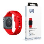 3MK Silicone Watch Strap red for Apple Watch 42/44/45/49mm
