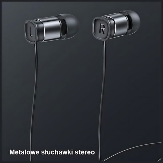USAMS stereo earphones EP-46 USB-C black 1.2m HSEP4603 - imagine 2