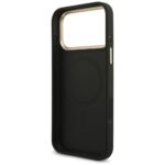 Case Guess 4G Triangle Logo MagSafe for iPhone 17 Pro Max black gold - imagine 7