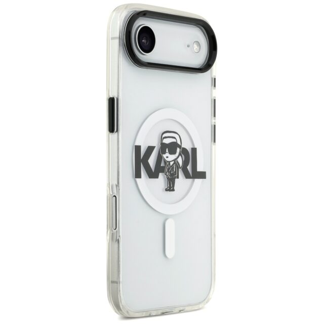 Karl Lagerfeld IML Karl Sketch Logo MagSafe Case for iPhone Air Clear - imagine 4
