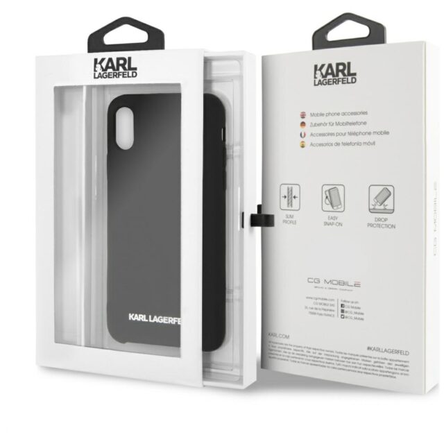 Karl Lagerfeld KLHCPXSLBKS iPhone X/Xs hardcase black Silicone - imagine 7
