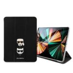 Karl Lagerfeld KLFC12OKCK iPad 12.9" Pro 2021 Book Cover black Saffiano Karl &Choupette - imagine 2