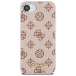 Case Guess Peony Script Logo MagSafe for iPhone 16e brown - imagine 3