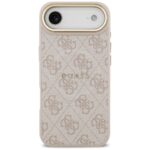 Case Guess 4G PU Classic Logo MagSafe for iPhone Air pink - imagine 3