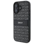 DKNY DKHCP16SPRTHSLK iPhone 16 6.1" black hardcase Texture Pattern Tonal Stripe - imagine 2
