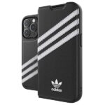 Adidas OR Booklet Case PU iPhone 14 Pro black white 50196 - imagine 8