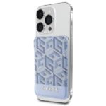 Guess Wallet Card Slot GUWMSHGCFSEB MagSafe GCube stripe blue