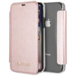 Guess GUFLBKPXIGLTRG iPhone X/Xs rose gold book Iridescent