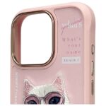 Nimmy case iPhone 16 Pro 6.3" pink Cool&Cute 2.0 Cat - imagine 3
