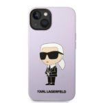 Karl Lagerfeld KLHCP14SSNIKBCU iPhone 14/ 15 / 13 6,1" hardcase purple Silicone Ikonik - imagine 3