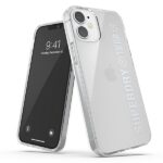 SuperDry Snap iPhone 12 mini Clear Casesrebrny/silver 42590