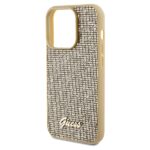 Guess GUHCP14LPMSDGSD iPhone 14 Pro 6.1" gold hardcase Disco Metal Script - imagine 6