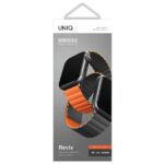 UNIQ Revix Strap AppleWatch Series1-9/SE1/2/3/Ultra2/3 42/44/45/49mm Reversible Magnetic gray-orange - imagine 8