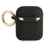 Guess GUA2SGGEK AirPods cover black Silicone Glitter - imagine 2