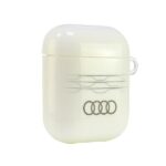 Audi IML Geometric Pattern AirPods 1/2 cover white AU-IMLAP-A6/D3-WE - imagine 4